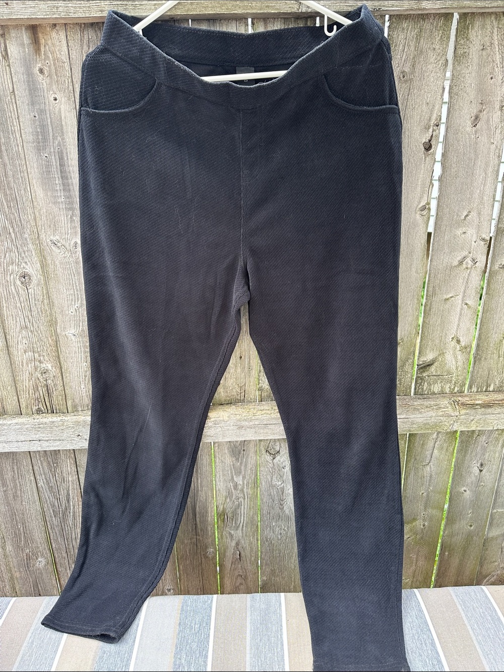 Kids Black Pull-On Corduroy knit Pants